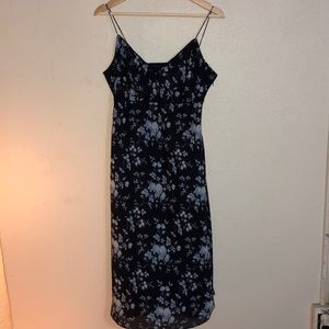 Lace flowered spaghetti strap dress